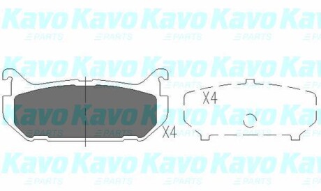 Комплект тормозных колодок, дисковый тормоз - (3868298, GAYE2643ZA, GAYE2643Z) KAVO KBP-4508