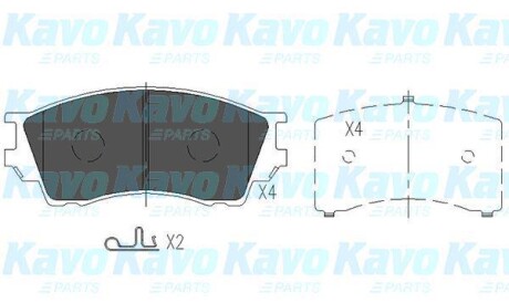 Комплект тормозных колодок, дисковый тормоз - (ta013323z) KAVO KBP-4529