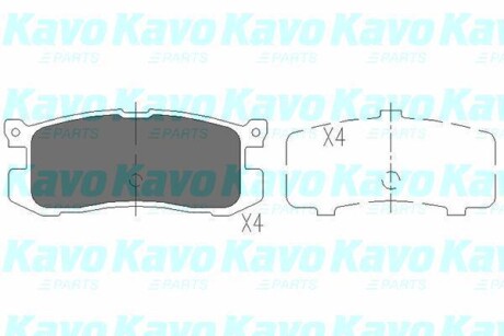 Комплект тормозных колодок, дисковый тормоз - (gj252648za, gj872648z, e92z2200a) KAVO KBP-4537