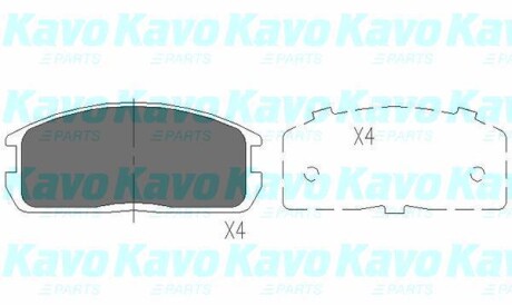 Комплект тормозных колодок, дисковый тормоз - (x3511006, V9118M010, MZ690038) KAVO KBP-5524