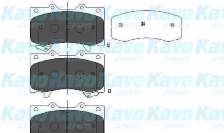 Комплект тормозных колодок, дисковый тормоз - (d10601LB2A) KAVO KBP-6588