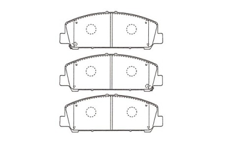 Комплект тормозных колодок - (d10601LA1A, D1060ZC60J, D10609FE0A) KAVO KBP-6611