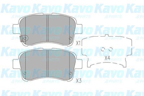 Комплект тормозных колодок - (5581054G00, 5581054G50, 5581054G51) KAVO KBP-8528