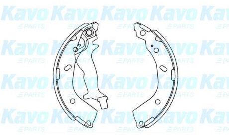 PARTS HYUNDAI Тормозные щеки Getz 02- 180/31mm - (583051CA00, 583050XA00) KAVO KBS-3412 (фото 1)