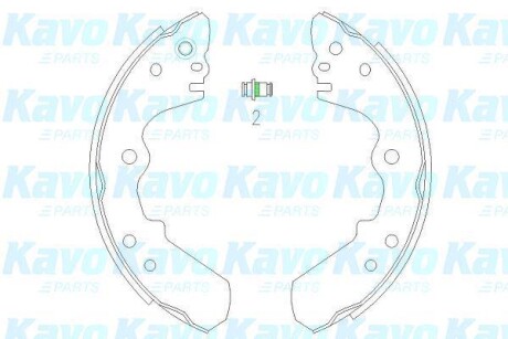 Комлект тормозных накладок - (91143303, 91149589, 552158) KAVO KBS-3904