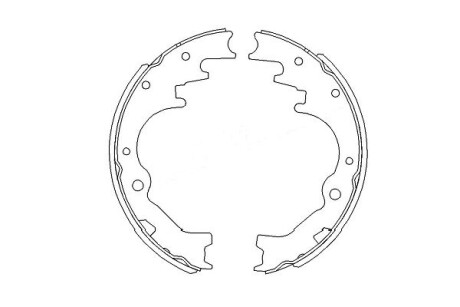 Комлект тормозных накладок - (la0126330b, lay12638zb, la0126310a) KAVO KBS-5403