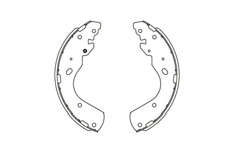 Комлект тормозных накладок - KAVO KBS-5404