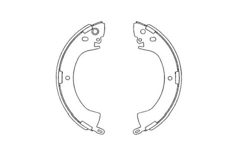 Комлект тормозных накладок - (4600A018, 4600A106, 4600A122) KAVO KBS-6408