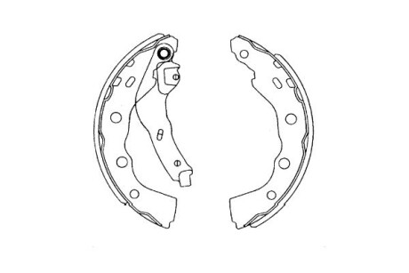 Комлект тормозных накладок - (l8009E4100, MB465094, MR249796) KAVO KBS-6415