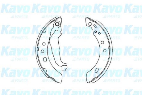Комплект тормозных колодок - (d40606F625, D406099B26, 440606F625) KAVO KBS-7401