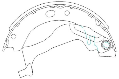 Комплект тормозных колодок - KAVO KBS-9909