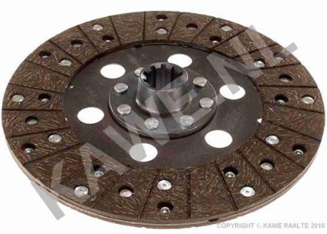 Диск зчеплення (250мм повний профіль) FENDT 2 D FARMER, 200 K FARMER, 200 S FARMER, 200 SA FARMER, 200 V FARMER, 200 VA FARMER, 201 S FARMER, 201 SA FARMER, 203 K FARMER, 203 P FARMER - ((AL16938, 01266612, 01266647, 01260406, 8739475030)) KAWE 2028 (фото 1)