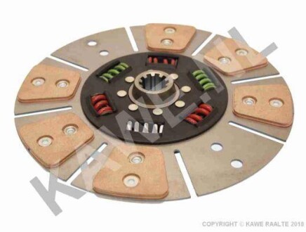 Диск зчеплення керамічний (273мм кількість плавників: 6) CASE IH 206, 238 B, 248, 258, 268, 268 B, 276, 278, 278 L, 284 L, 2275, 2276, 2350 A, 2400 A, 384, 385, 395, 3210, 3220, 3230, 3434 A - KAWE 2232