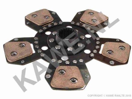 Диск зчеплення керамічний (280мм кількість плавників: 5) SAME 55 F, 60, 60 FRUTTETO, 65 F, 70 2WD, 70 4WD, 70 CLASSIC, 75 F, F 70 CLASSIC, 60 2WD, 60 4WD, 70, 60 CLASSIC, 80 CLASSIC, 100 II - KAWE 2242 (фото 1)