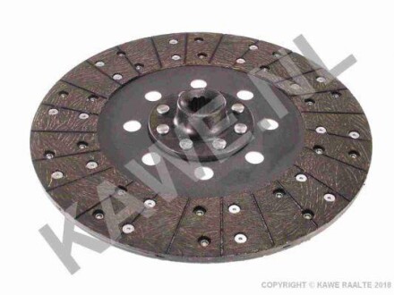 Диск зчеплення органічний (310мм повний профіль) CASE IH JX100, JX90, 90, 90 2WD, 90 4WD, 95, 95 2WD, 95 4WD, 95 MAXXIMA, 95 STRADDLE MOUNT GUTBROD 1020, 1030, 1031, 1035, 1040, 1040D, 1050 - KAWE 3383 (фото 1)