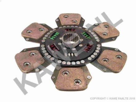 Диск зчеплення керамічний (330мм кількість плавників: 6) DEUTZ FAHR 4.61, 4.68, 4.71, 4.78, 6.08, 6.11, 6.21, 6.28, 6.31, 6.38, DX 4.61, DX 4.71, DX 6.11, DX 6.31, 6.05 - KAWE 3393 (фото 1)