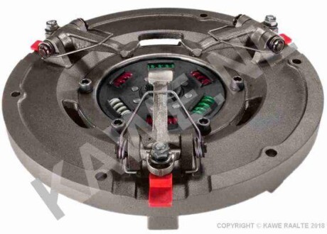 Вижимний диск зчеплення (280мм) JOHN DEERE 1020, 1030, 1030CU, 1030VU, 1035, 1035EF, 1035EV, 1040, 1040V, 1120, 1130, 1140, 1140E, 1140F, 1140V, 1530, 1630, 1630OU, 1630VU, 1635, 1635EF, 1635EV - ((AL120023, AL19084, AL32965, AL36374, AL37192)) KAWE 8019 (фото 1)