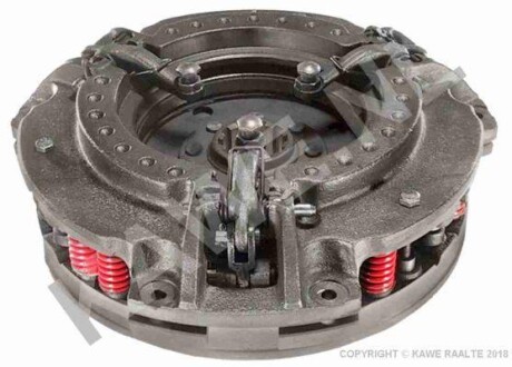 Вижимний диск зчеплення (230мм) MASSEY FERGUSON 165, 165 FR, 165 S, 165 UK, 168, 168 F, 168 FR, 168 P, 168 S, 168 UK, 178, MF 50, MF 65, MF 65 MARK II, MF 65 S, MF 65 X, 765 - KAWE 8055