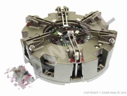 Вижимний диск зчеплення (310мм) LANDINI 65 F, 65 GT, 65 L, 65 V, 6560 DT, 6560 V, 6860 DT, 6860 R, 6865 EVOLUTION, 6870, 6880, 75 F, 75 GT, 75 L, 75 V, 7560, 7860, 7860 DT, 7860 R, 7860 R DT - KAWE 8342