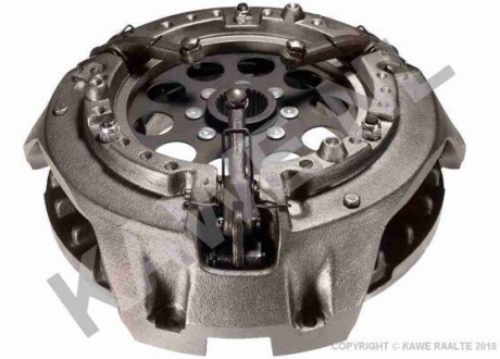 Вижимний диск зчеплення (330мм) MASSEY FERGUSON 390, 390 T, 396, 398 T, 399, 399 HILINE, 399 S, 4240, 4245, 4255, 4260, 4265, 4270, 4345, 4355, 4360, 4365, 4370 - KAWE 8366