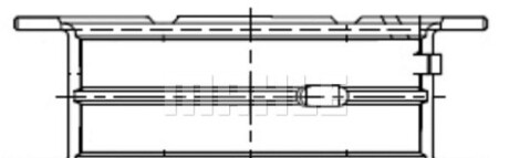 Напівкільце колінчастого валу (1шт) - Knecht / Mahle 001FL21834000