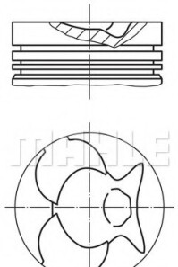 Поршень - Knecht / Mahle 002 49 00