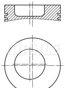 Поршень - Knecht / Mahle 004 51 00