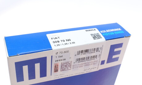 Фото 3 - Кільця поршневі Knecht / Mahle 009 70 N0 (00970N0)