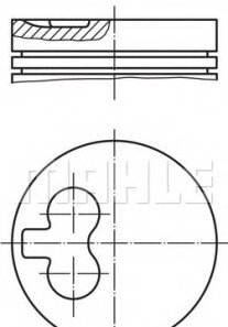 Поршень - Knecht / Mahle 009 88 02