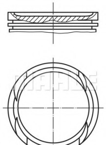 Поршень - Knecht / Mahle 010 05 02 (фото 1)