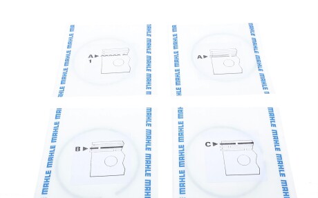 Фото 2 - Кольца поршневые Knecht / Mahle 011 70 N0