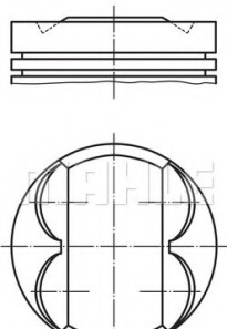 Поршень Opel Astra H/J/Insignia/Zafira 1.8 05- (80.5mm/STD) MAHLE - Knecht / Mahle 011 PI 00105 000