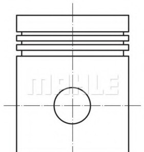 Поршень Opel Astra G/H/Vectra B/C 1.8 16V 95-05 (81.00mm/+0.50) MAHLE - (624113, 5623081, 55353392) Knecht / Mahle 012 02 01