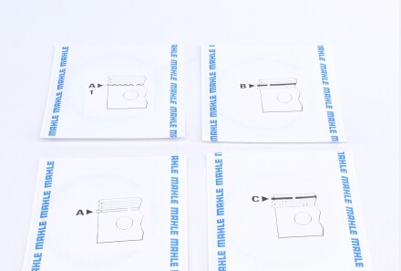 Фото 2 - Кільця поршневі Knecht / Mahle 012 20 N0 (01220N0)