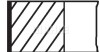 Комплект поршневых колец - (6098565, 81SM6148BA) Knecht / Mahle 013 37 N0 (фото 1)