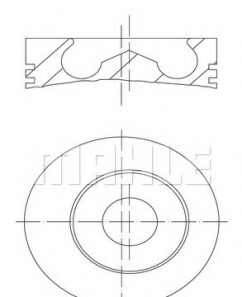 Поршень - Knecht / Mahle 014 82 01
