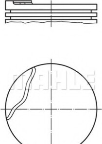 Поршень - (7701700666, 7701700667, 7701700668) Knecht / Mahle 022 02 00