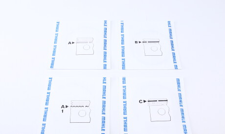 Фото 2 - Кольца поршневые Knecht / Mahle 022 02 N1 (02202N1)