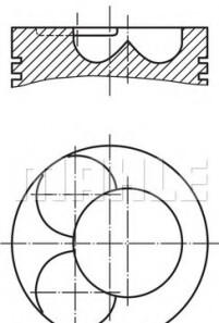 Поршень - Knecht / Mahle 028 07 01