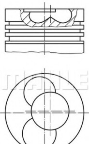 Поршень - Knecht / Mahle 030 54 02