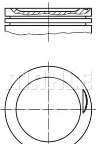 Поршень - Knecht / Mahle 030 83 01