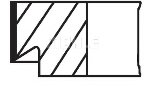 Фото 2 - Кільця поршневі Knecht / Mahle 039RS001010N0