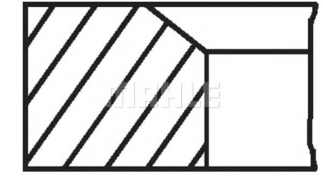 Фото 2 - Кільця поршневі Knecht / Mahle 04320V0