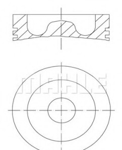 Поршень - (1420567) Knecht / Mahle 061 70 00 (фото 1)