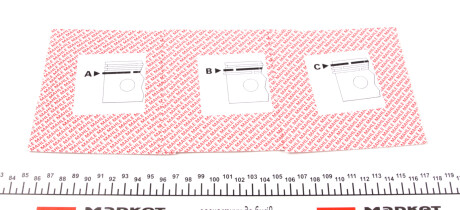 Фото 2 - Кільця поршневі Knecht / Mahle 08169N0