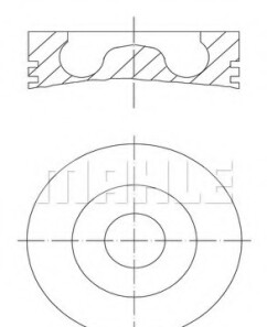 Поршень BMW X5 (E70)/X6 (E71/E72) 08-10 (84.00mm/STD) M57 MAHLE - (11257805329, 7805329) Knecht / Mahle 081 PI 00105 000