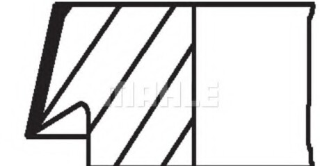 Фото 2 - Кольца поршневые Knecht / Mahle 081RS001040N2