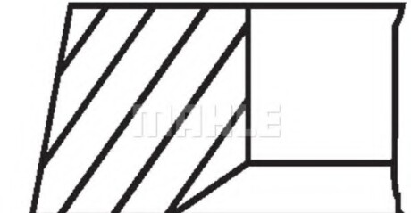 Фото 2 - Кольца поршневые Knecht / Mahle 081RS001050N2