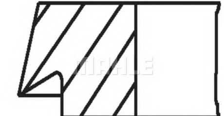 Фото 2 - Кільця поршневі Knecht / Mahle 082 67 N1 (08267N1)