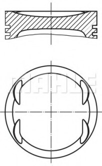 Поршень - Knecht / Mahle 083 08 00
